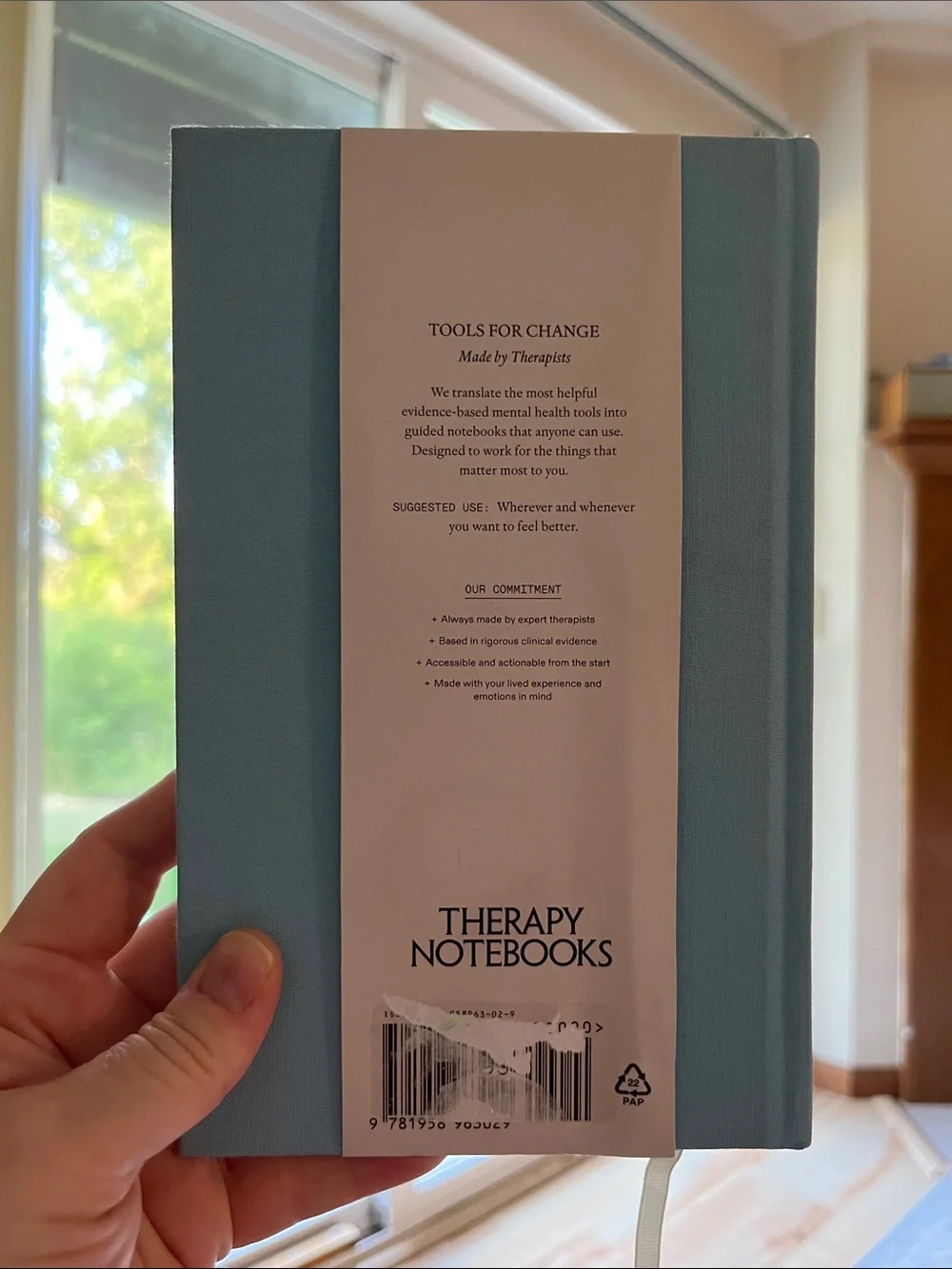 The Thought Log Hardcover Journal - Light Blue